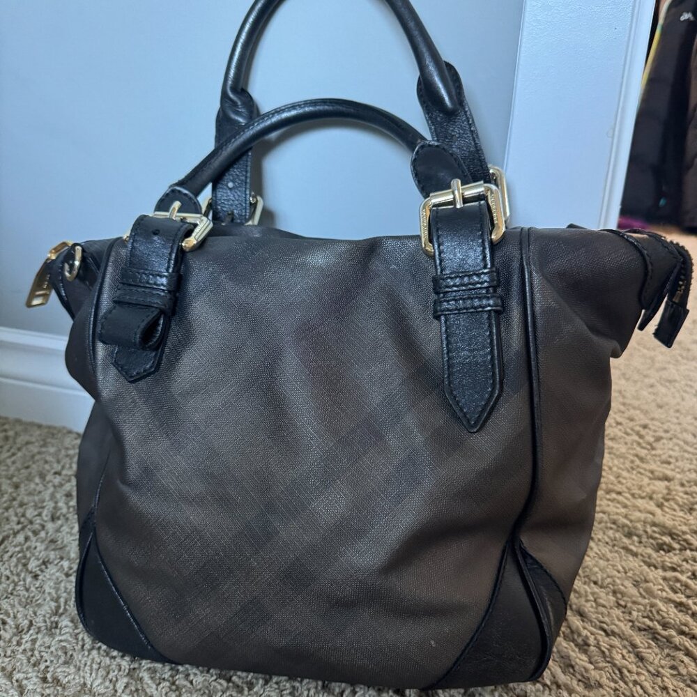 Burberry Metallic Carryall/Tote/Shoulder Bag
